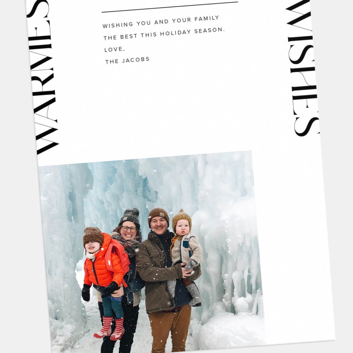 Modern Letters Holiday Card