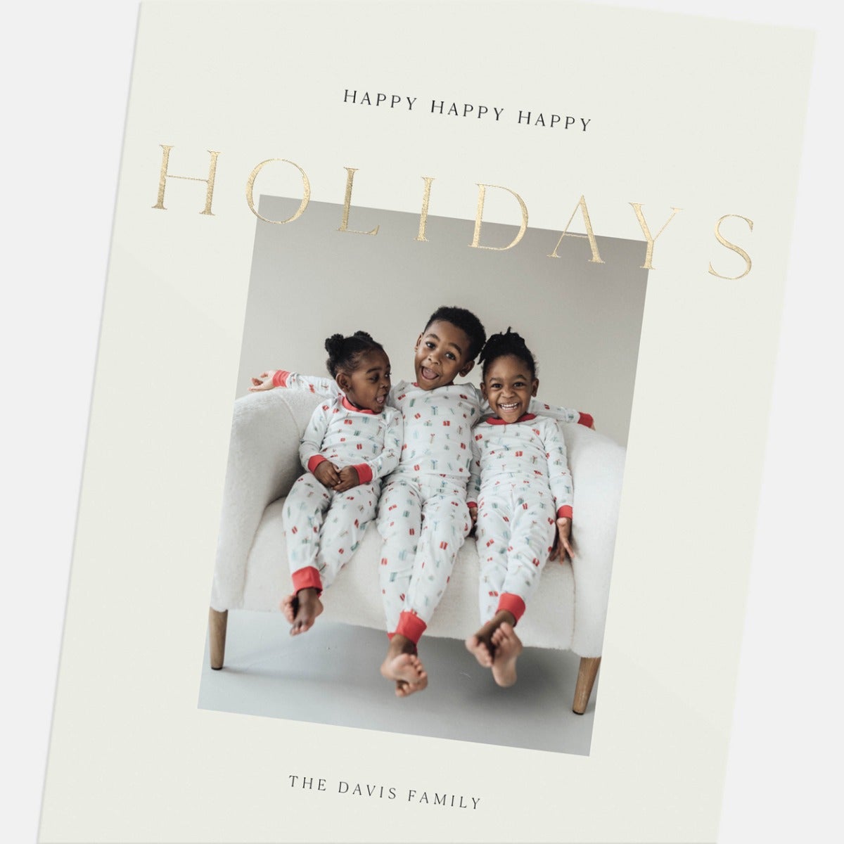 Modern Magazine Holiday Card