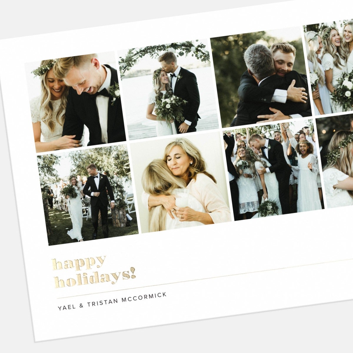 Multi-Image Grid Holiday Card