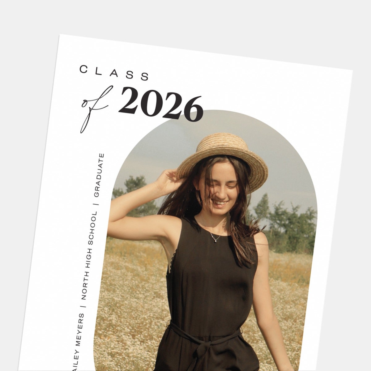 Oval Aperture Graduation Announcement