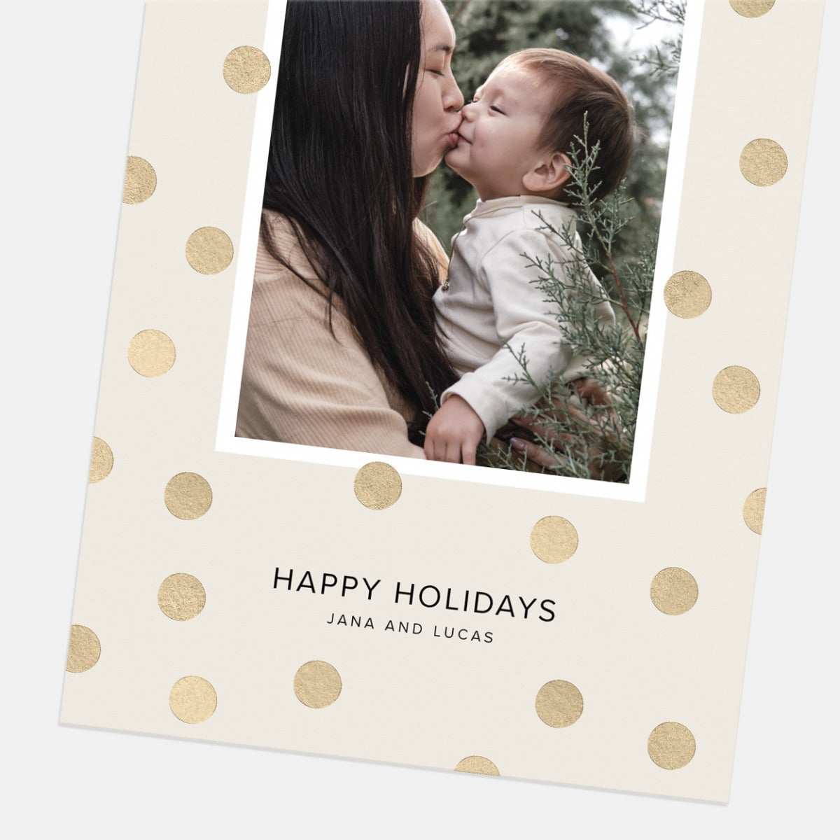 Polka Dot Christmas Card