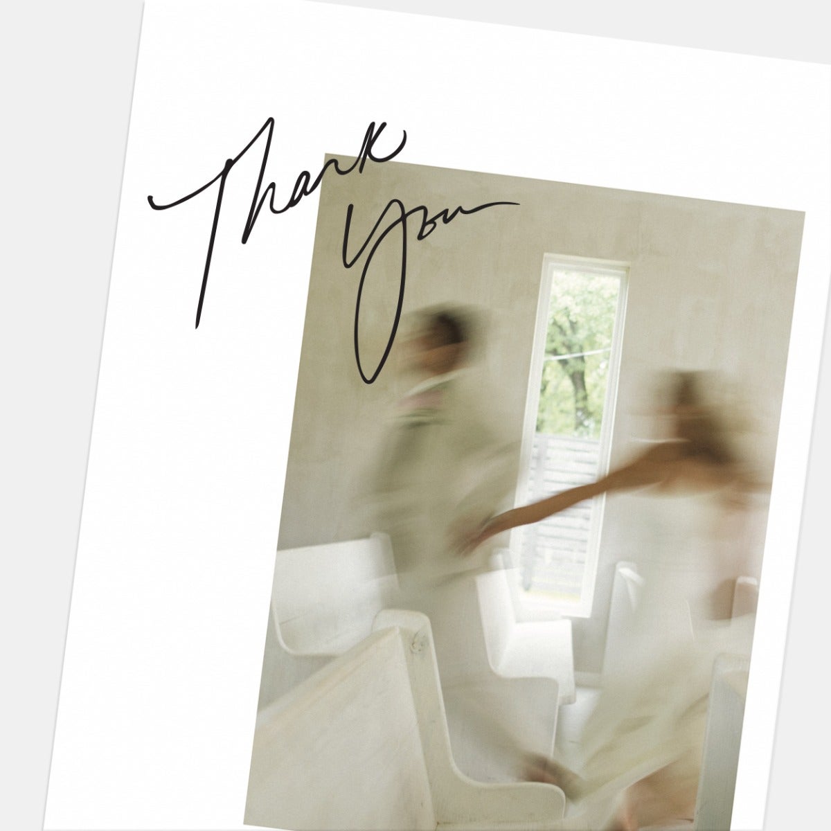 Scripted Greeting Thank You Card