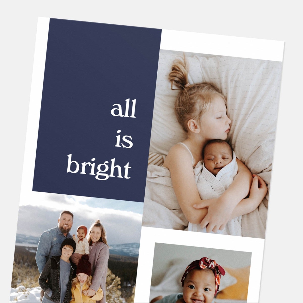 Shifted Shapes Holiday Card