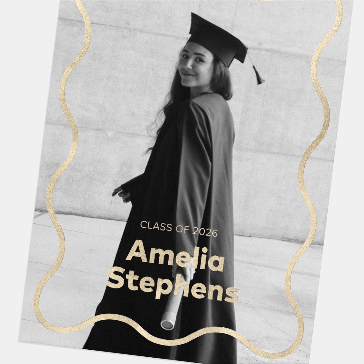 Squiggle Graduation Announcement 