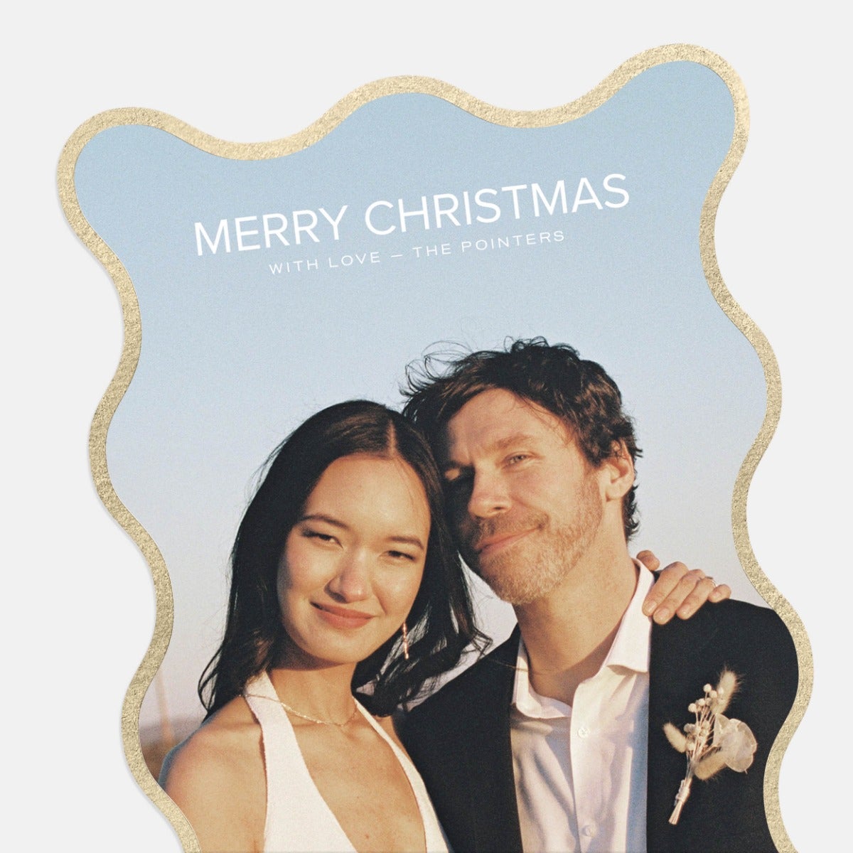 Squiggle Portrait Holiday Card