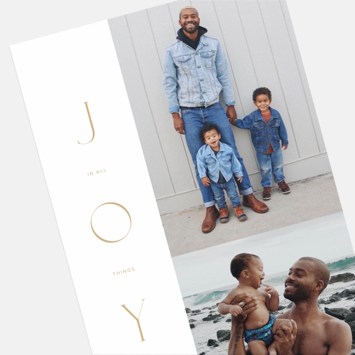 Stacked Serif Holiday Card