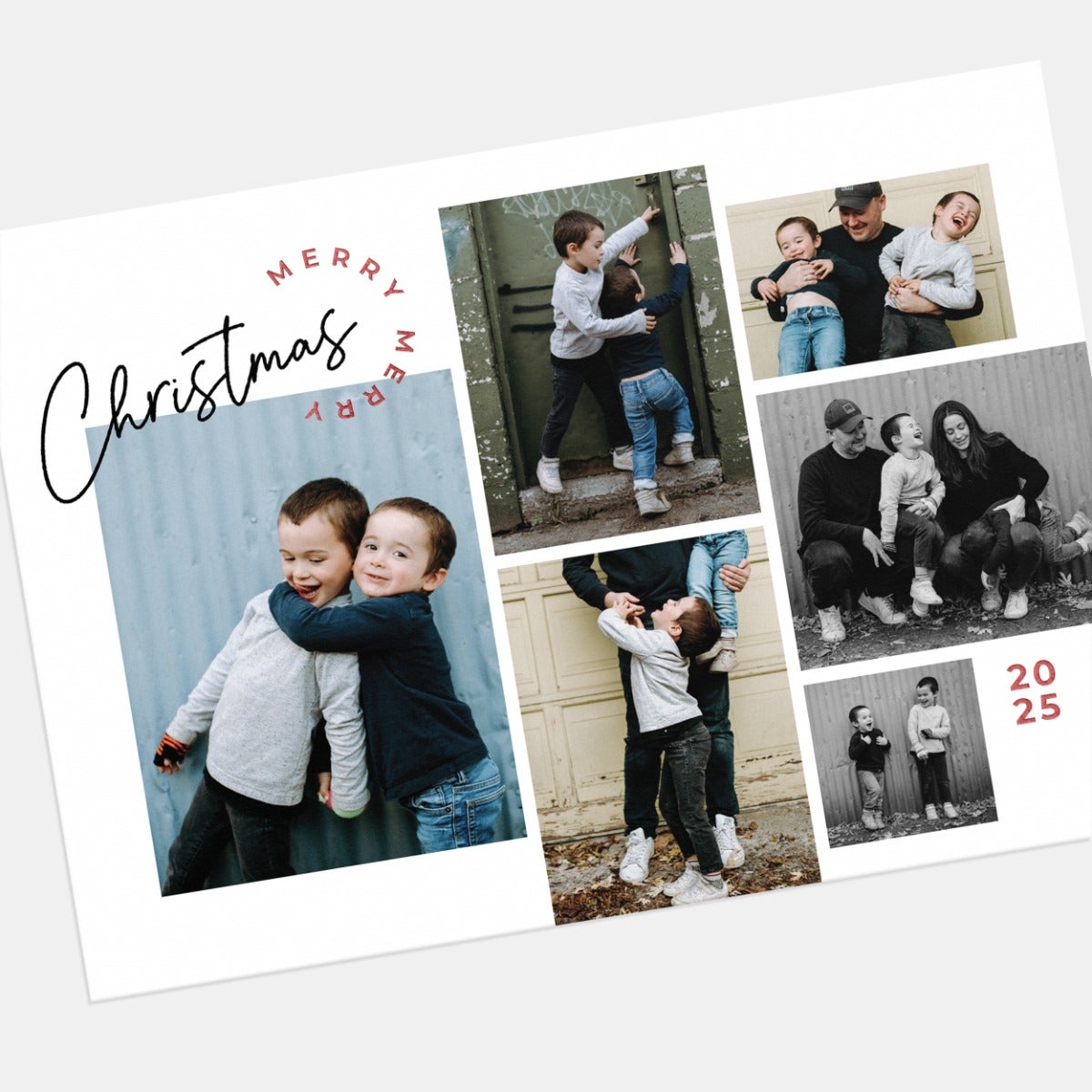 Festive Stamp Holiday Card