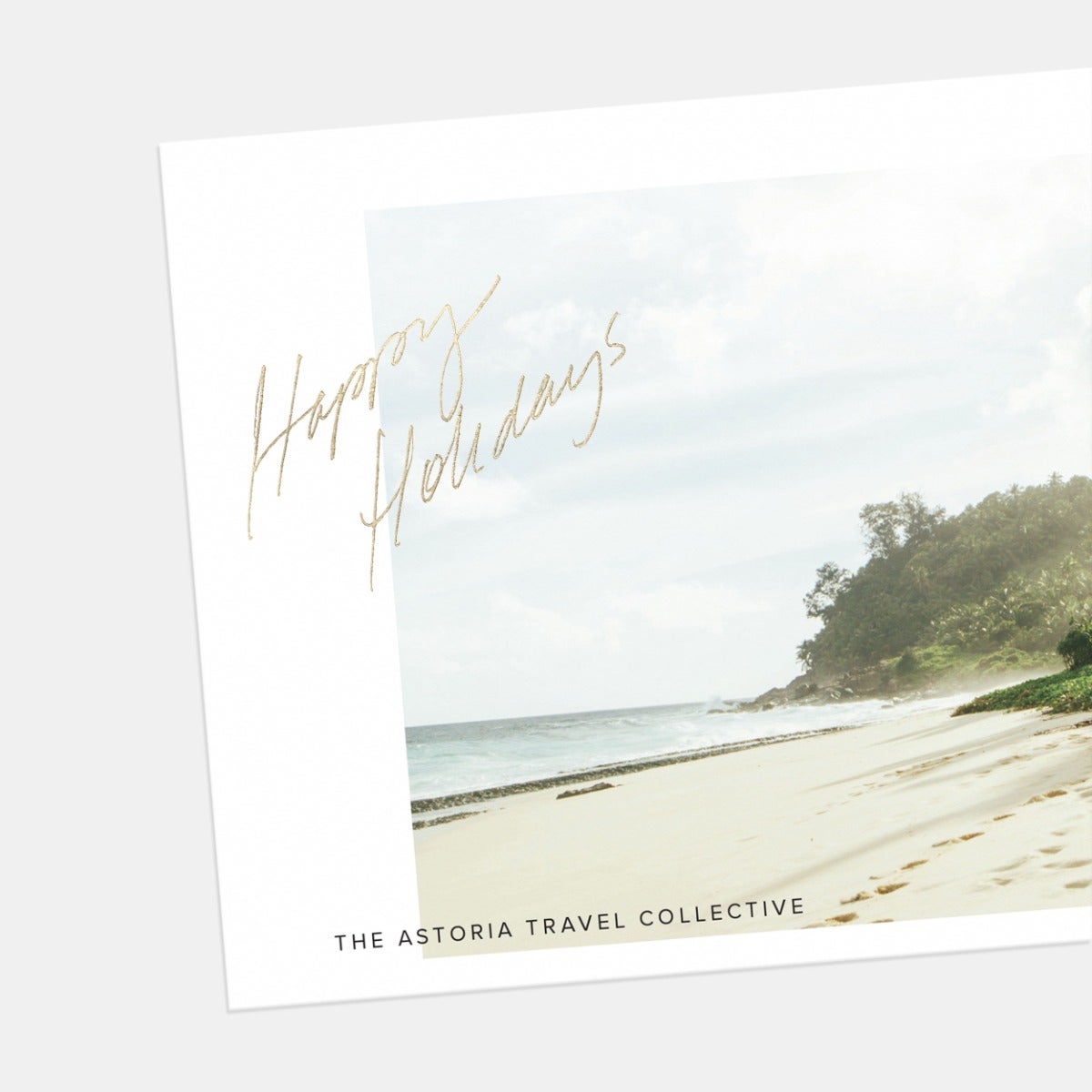 Scripted Greeting Business Holiday Card