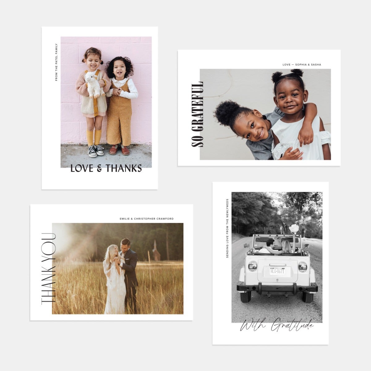 Simple Custom Photo Thank You Card