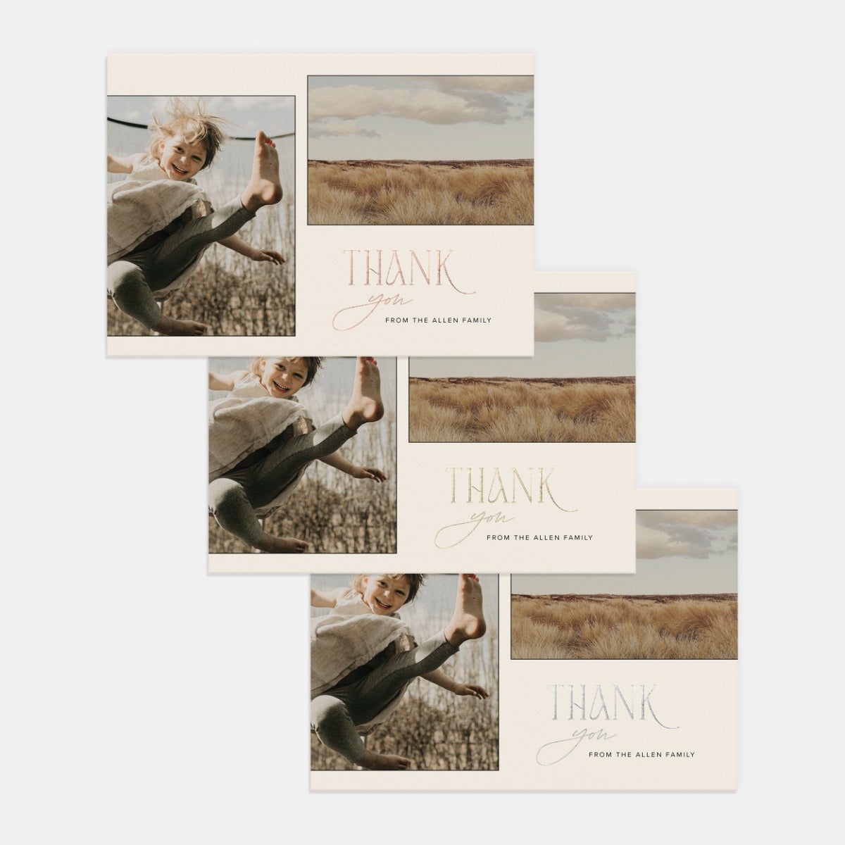 Aesthetic Thank You Card