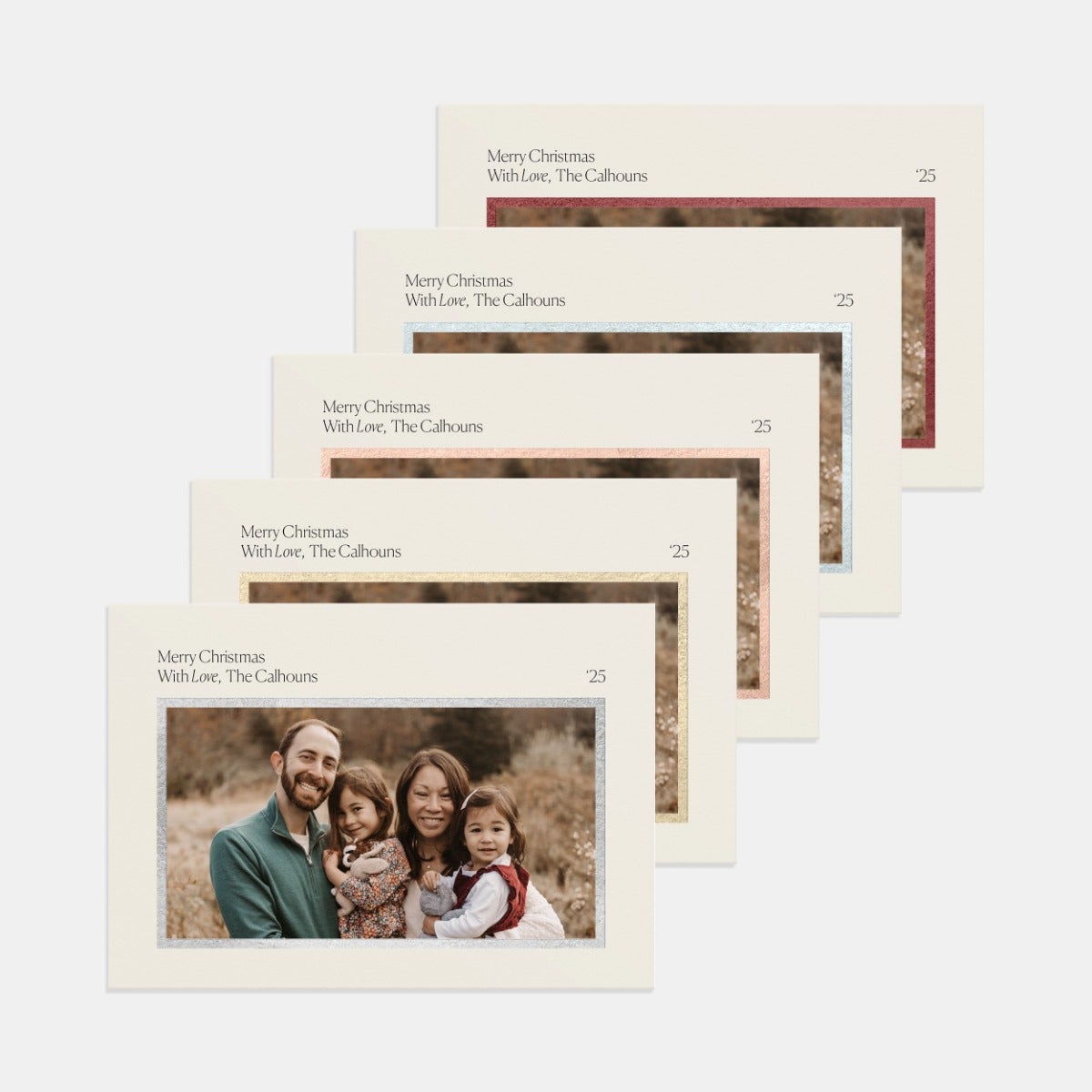 Modern Frame Holiday Card