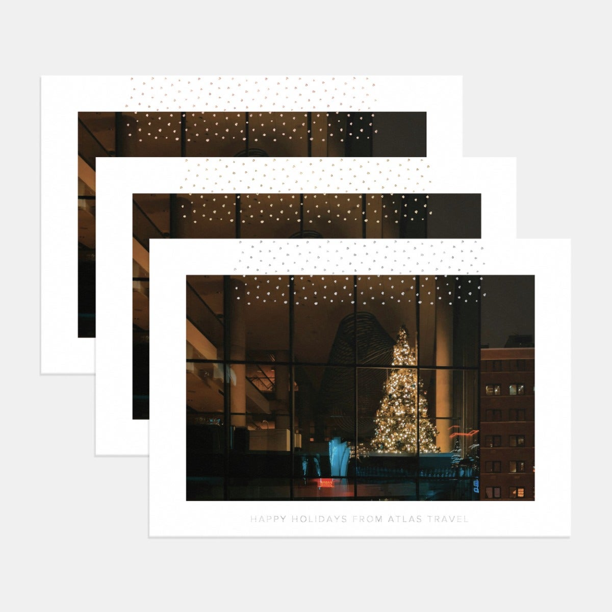 Snowfall Business Holiday Card