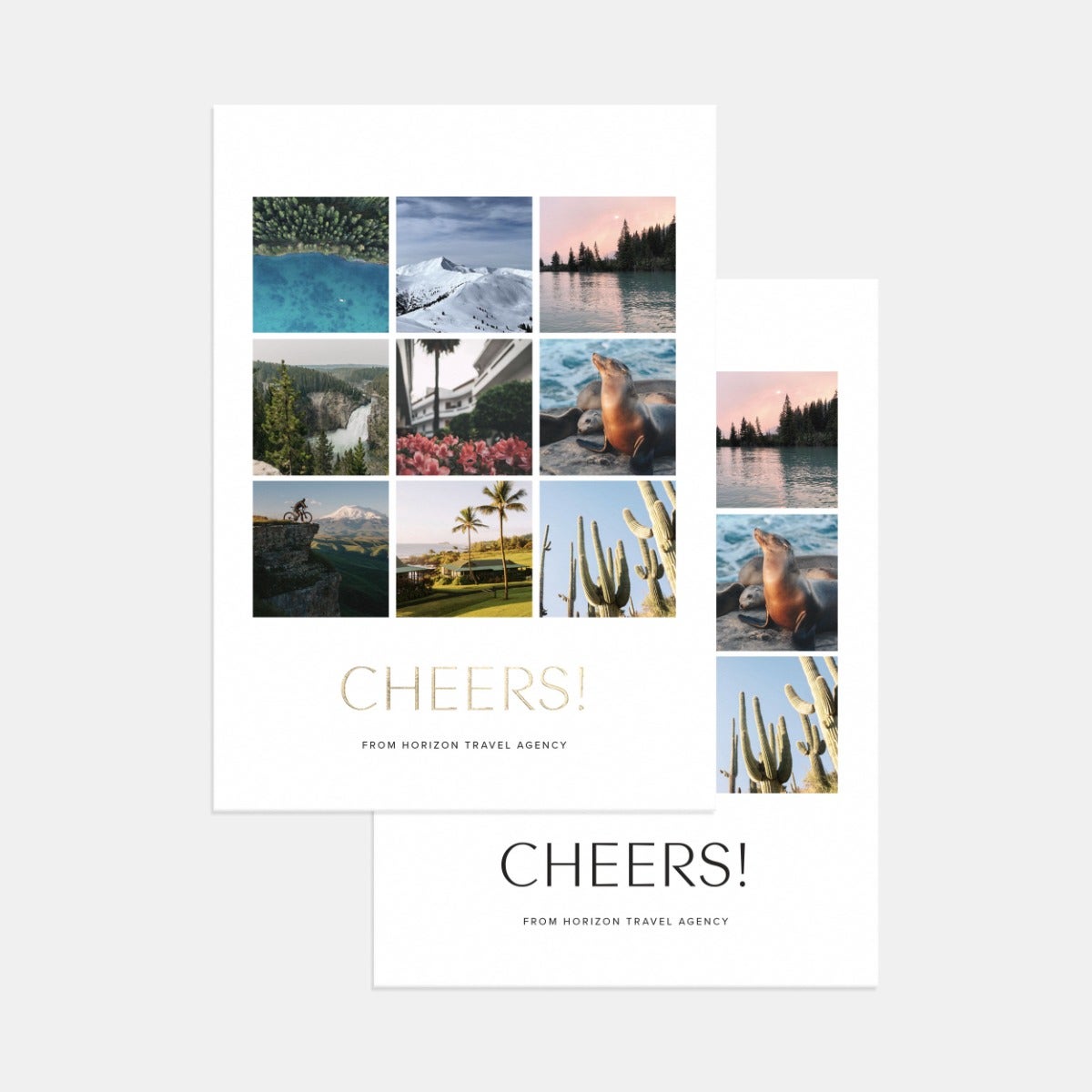 Multi-Image Vertical Holiday Card