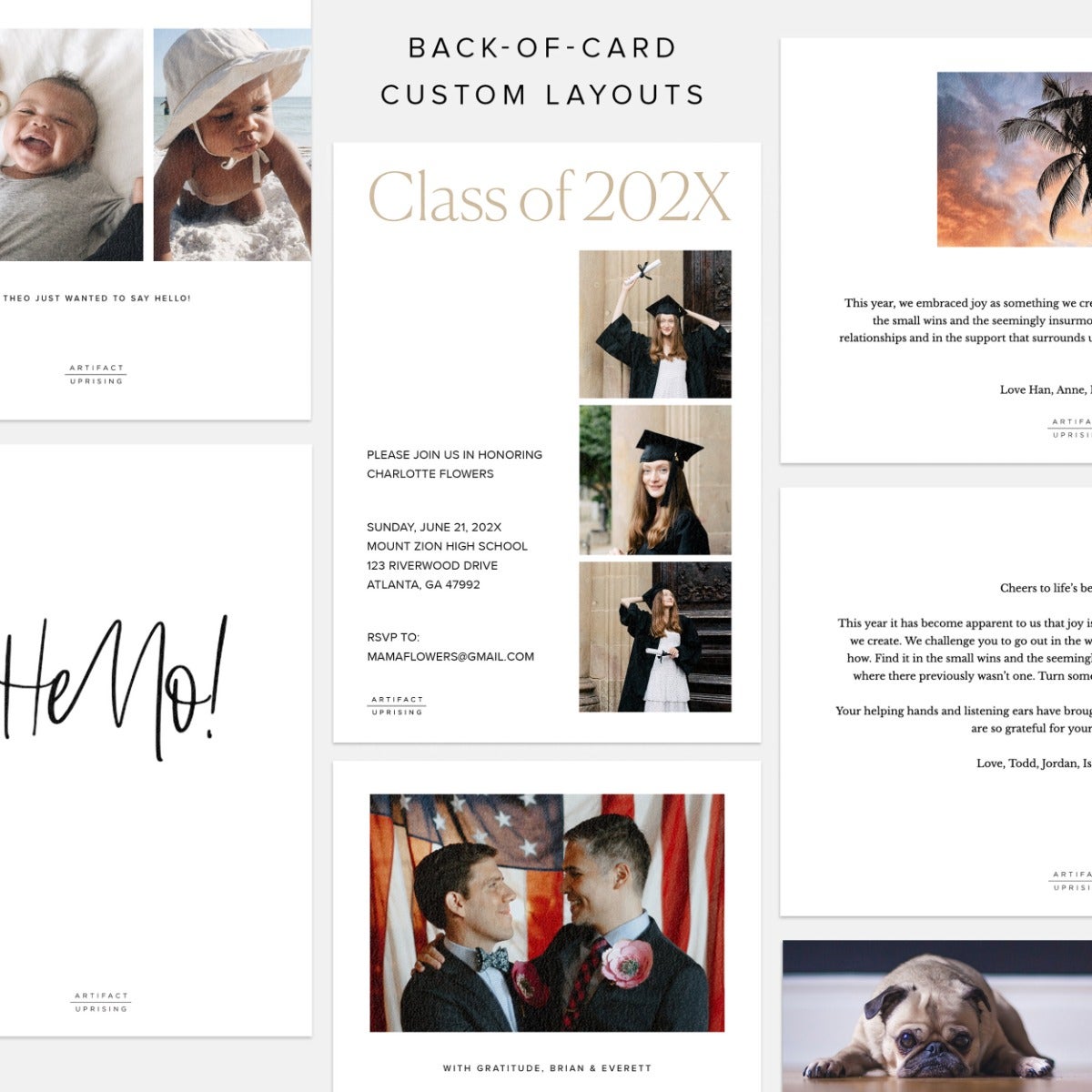 Congratulations Stamp Graduation Announcement