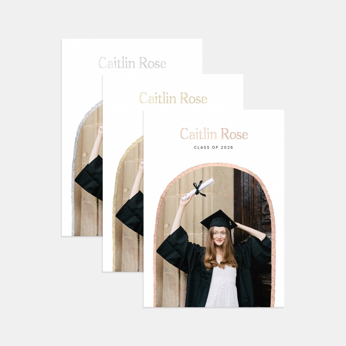 Organic Arch Graduation Announcement