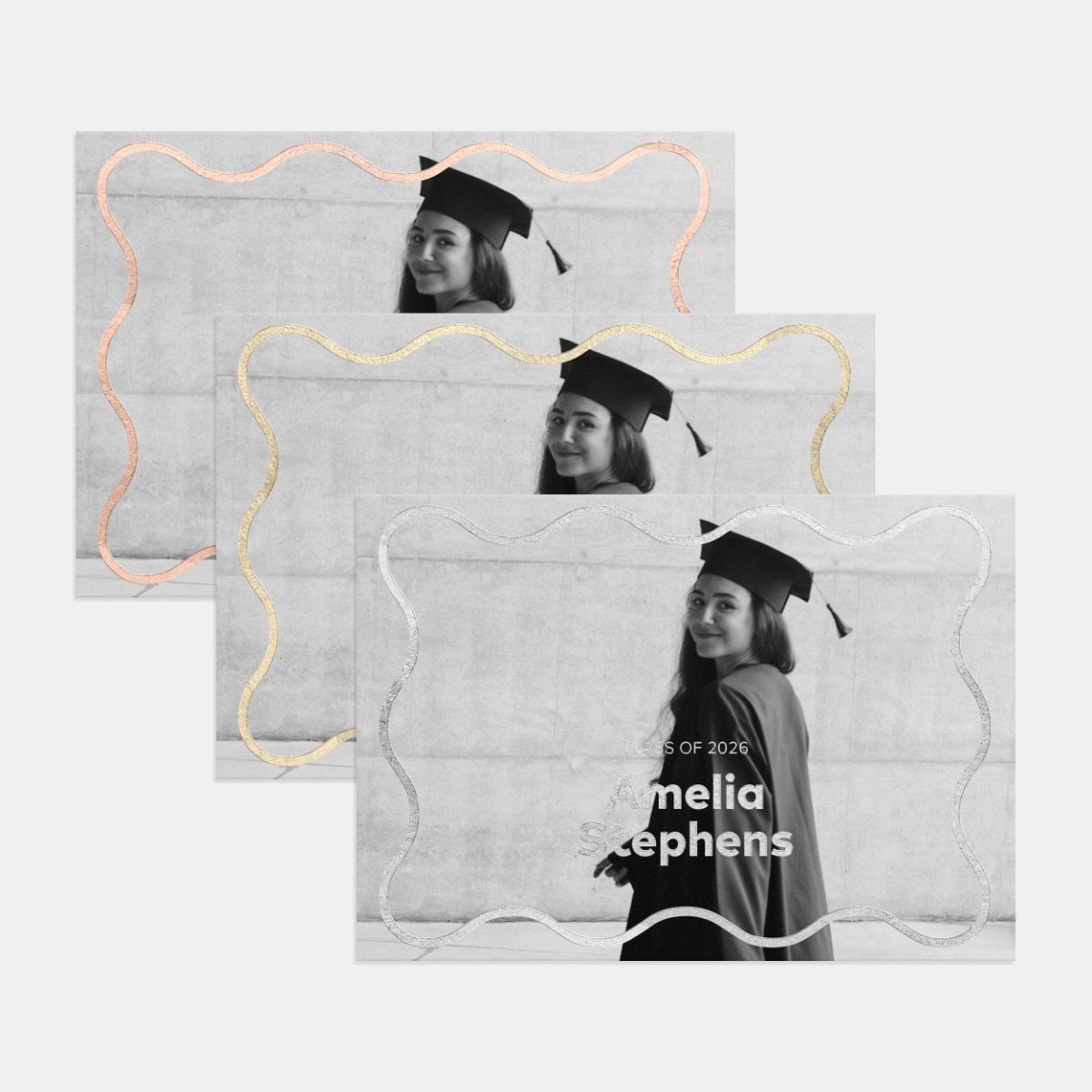 Squiggle Graduation Announcement 