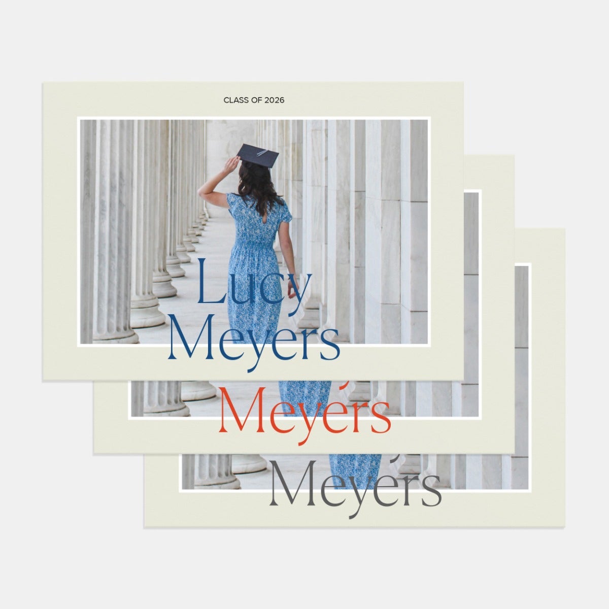 Classic Bold Graduation Announcement