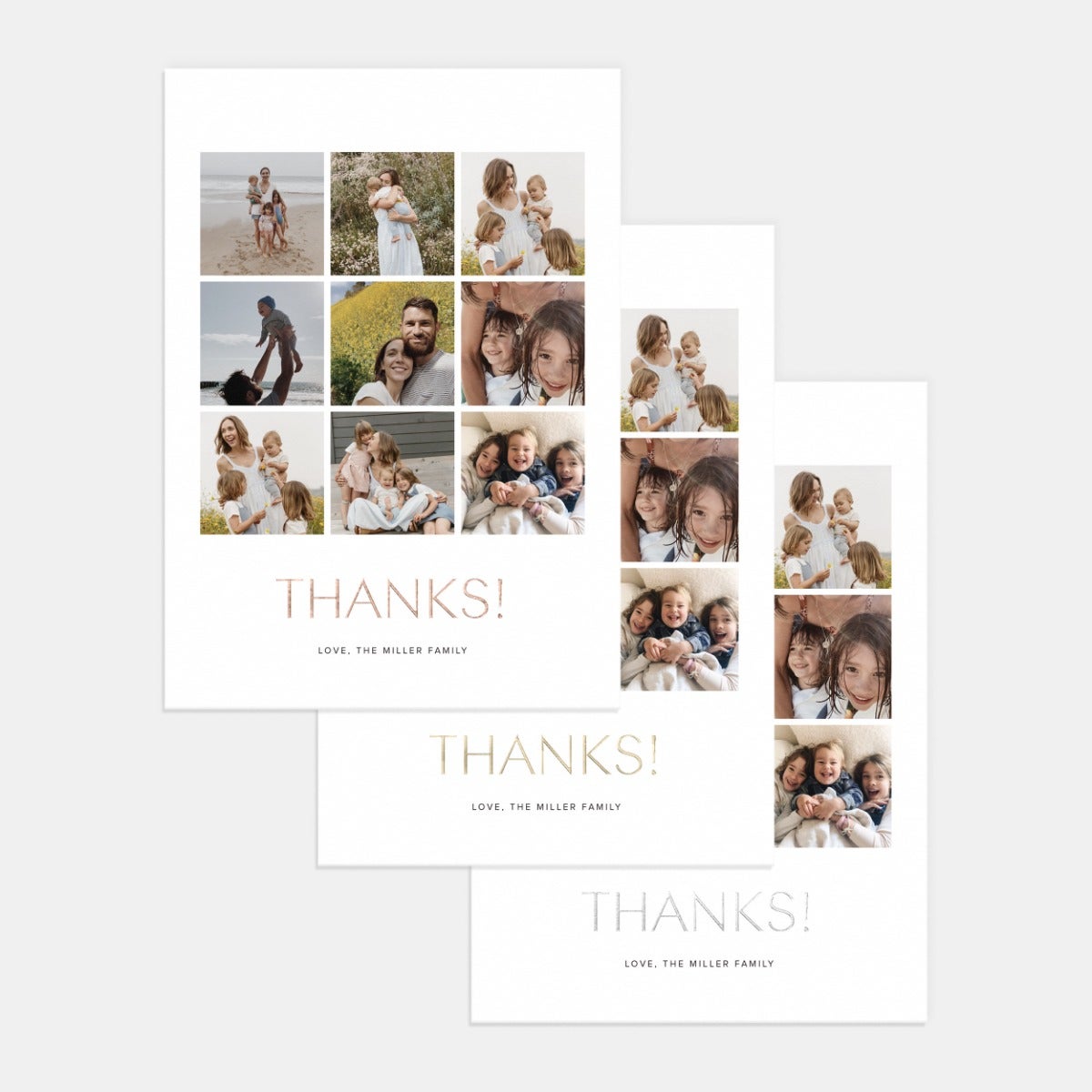 9-Image Thank You Card