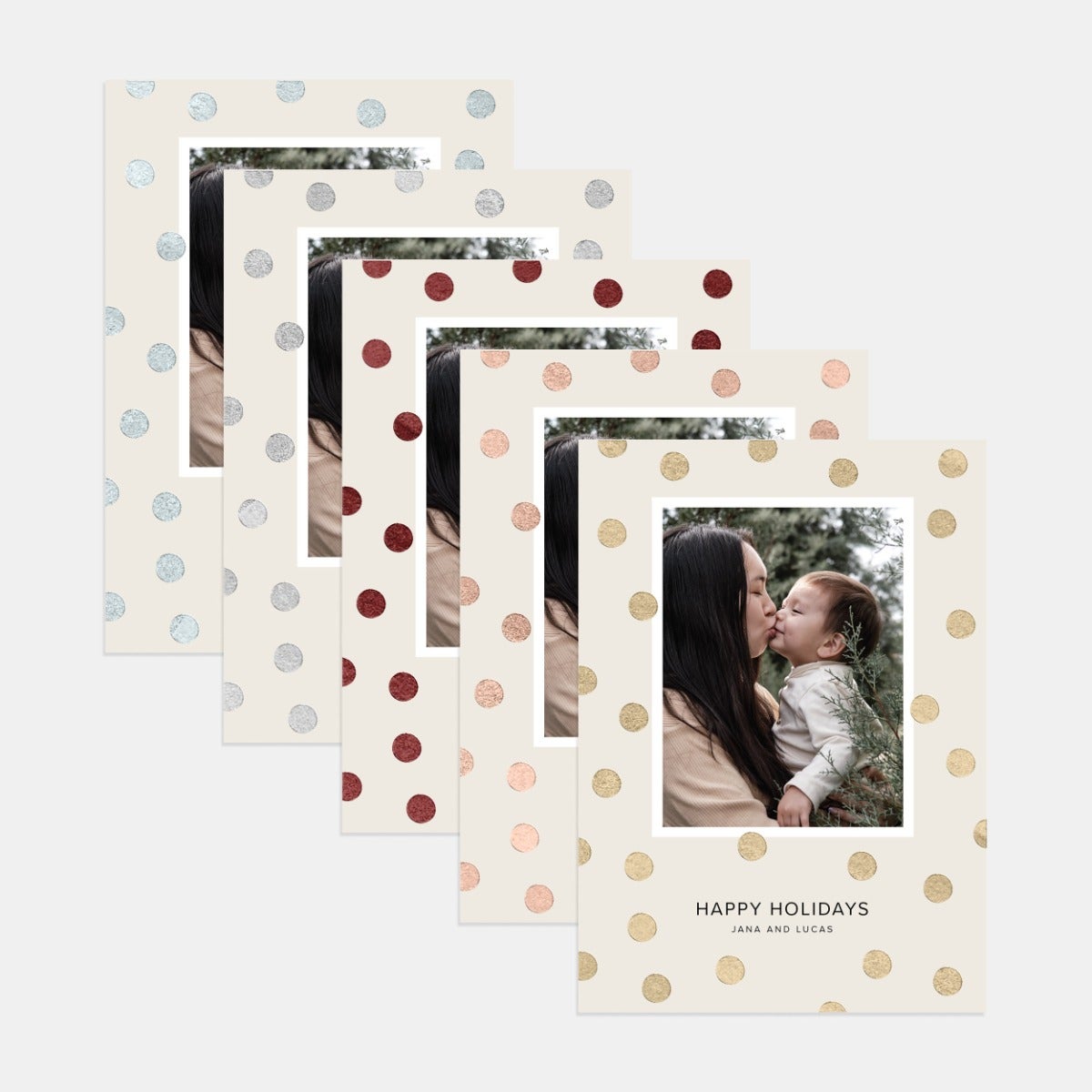 Polka Dot Christmas Card