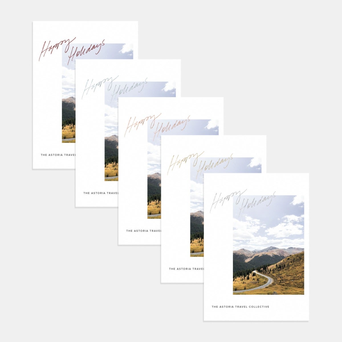 Scripted Greeting Business Holiday Card