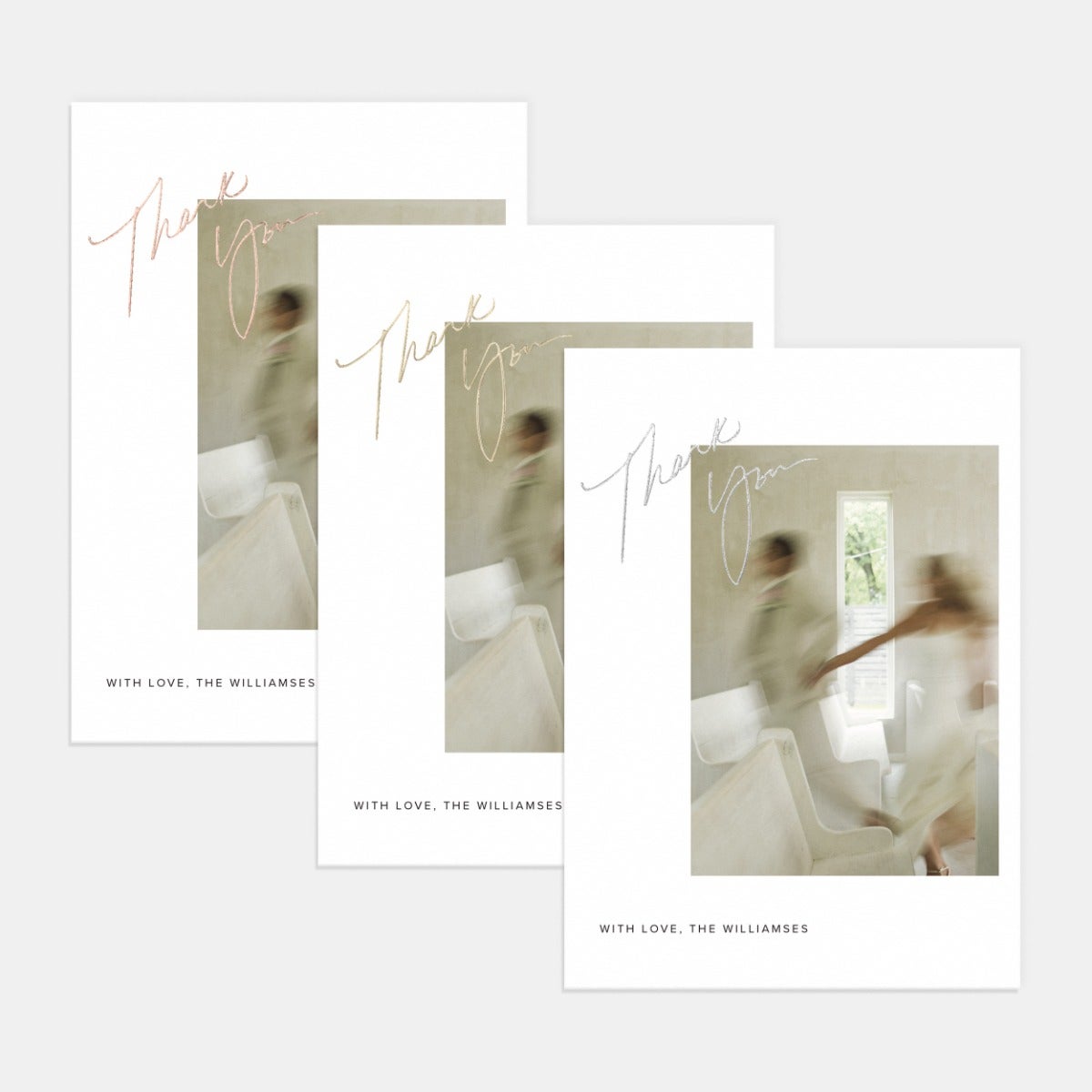 Scripted Greeting Thank You Card