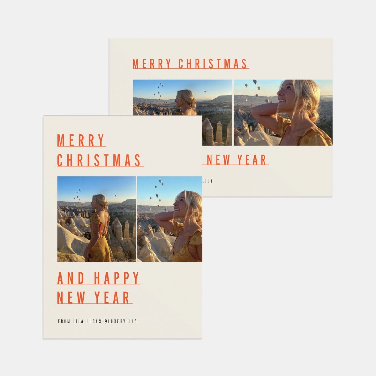 Marquee Lettered Business Holiday Card