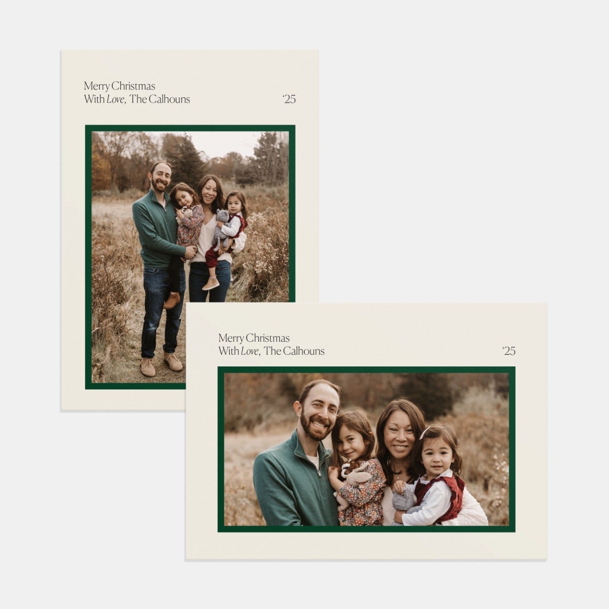 Modern Frame Holiday Card by Artifact Uprising | Cards