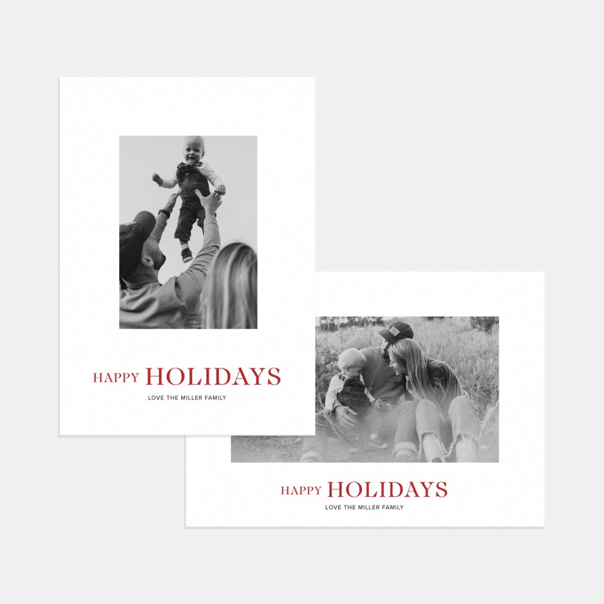 Simple Happy Holidays Card