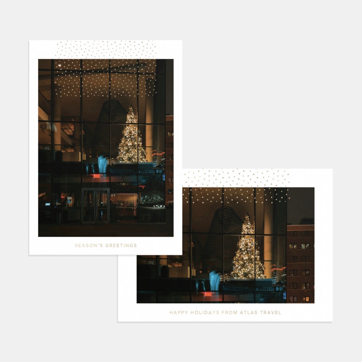 Snowfall Business Holiday Card