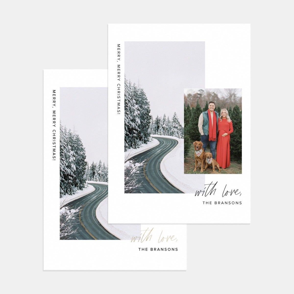 Layered Love Holiday Card