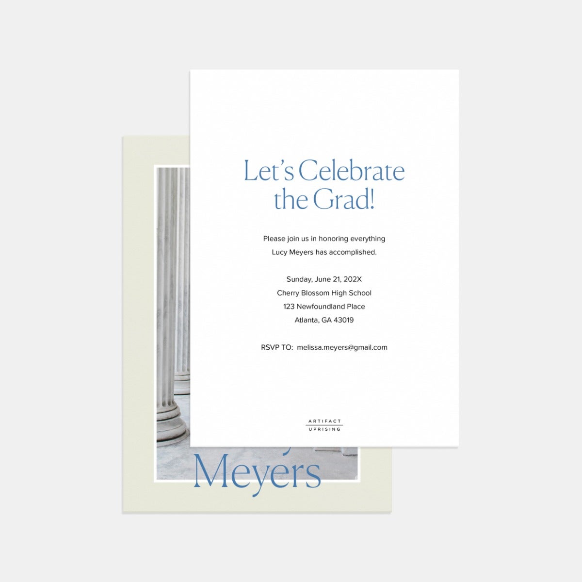 Classic Bold Graduation Announcement