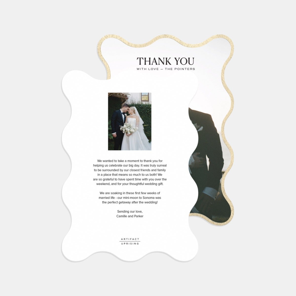 Squiggle Portrait Thank You Card