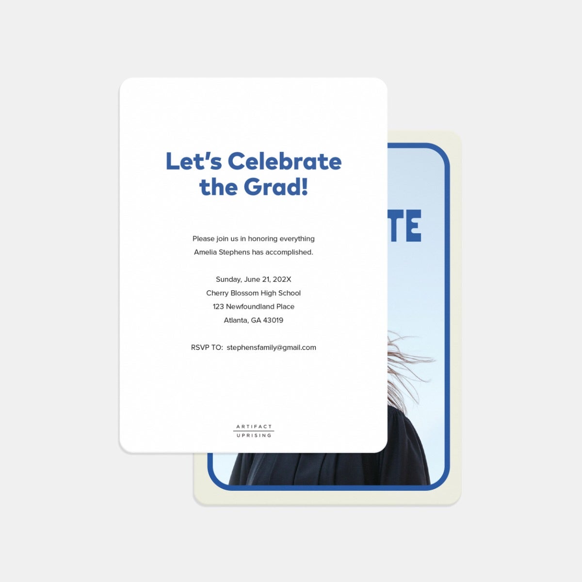 Varsity Feel Graduation Announcement