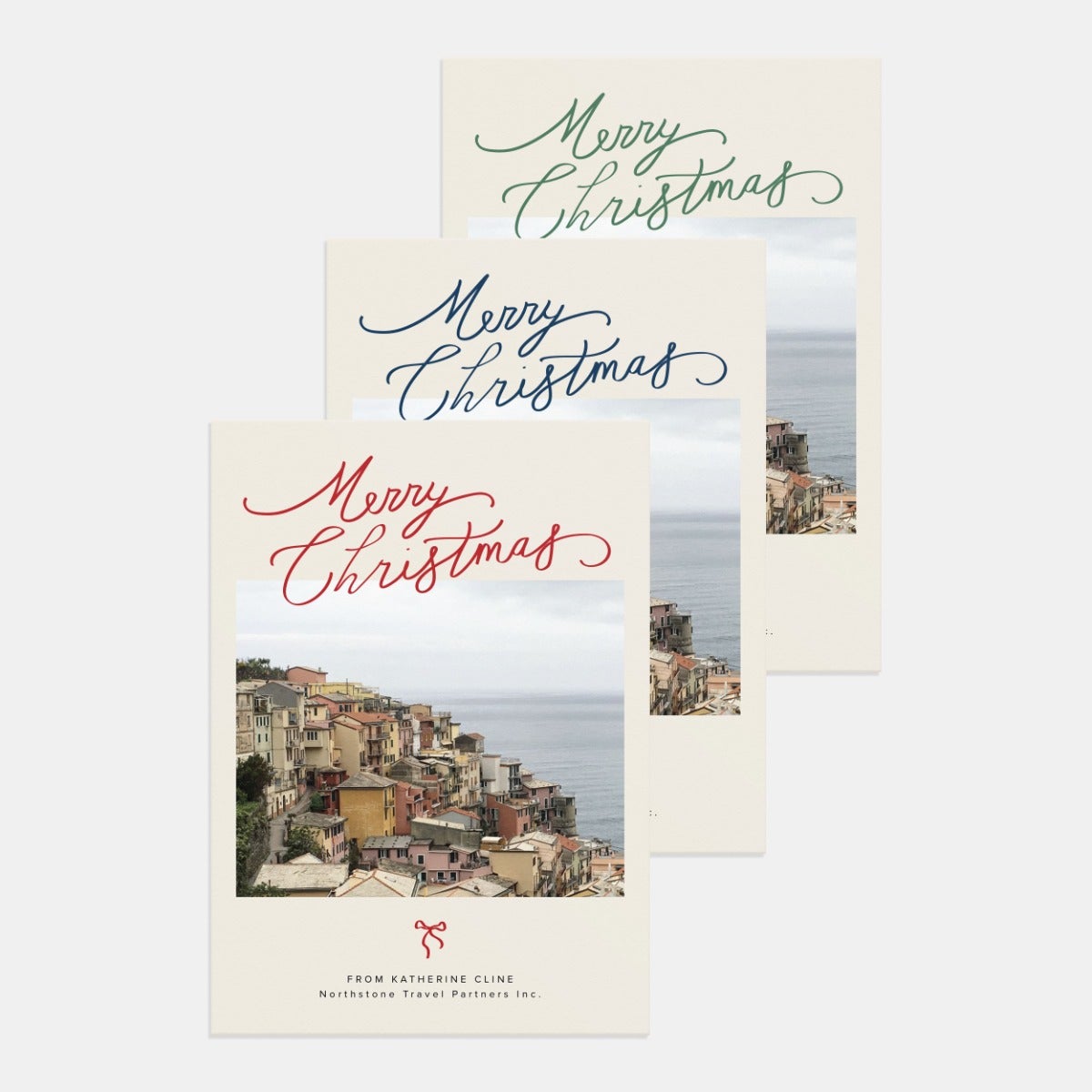 Merry Christmas Bow Business Card