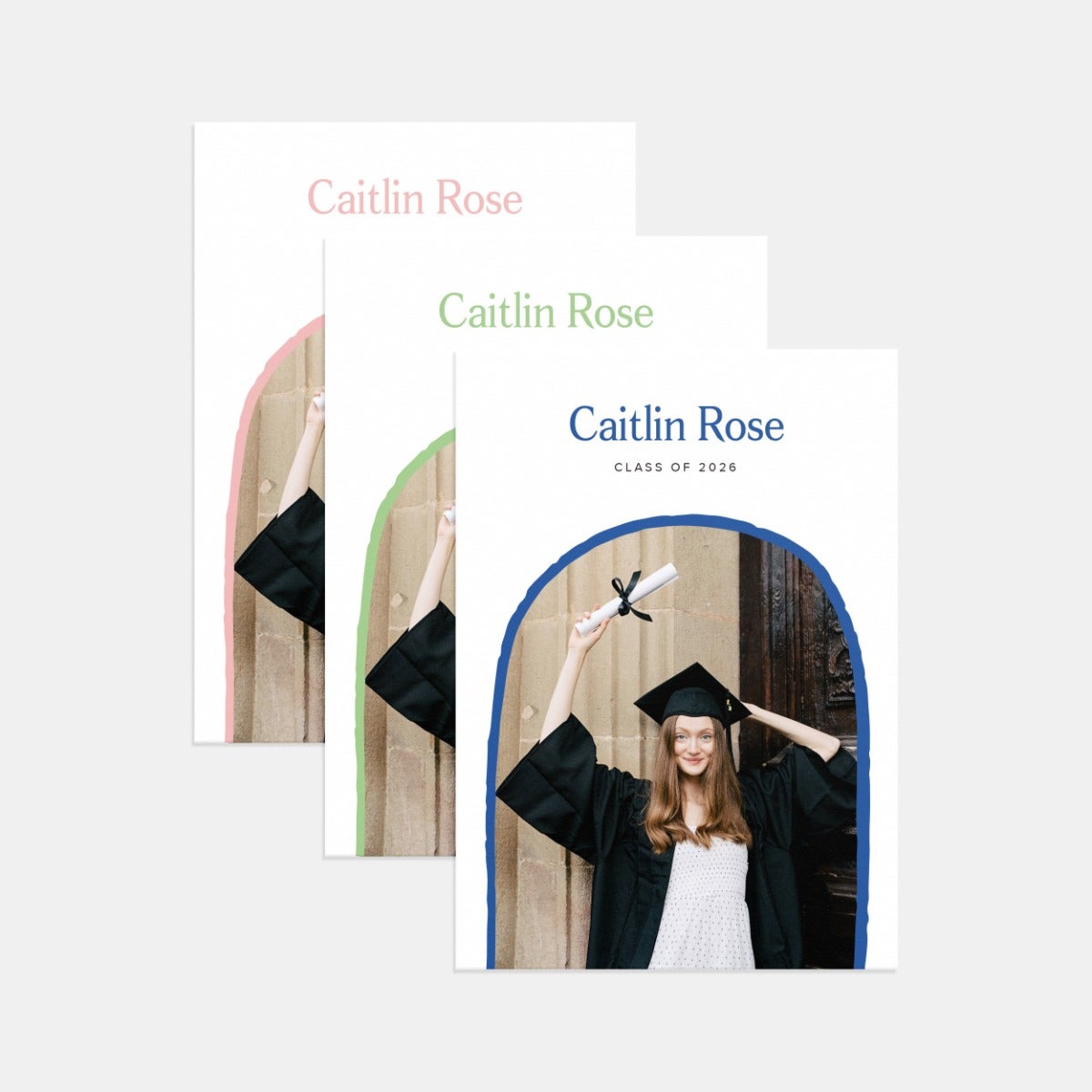 Organic Arch Graduation Announcement