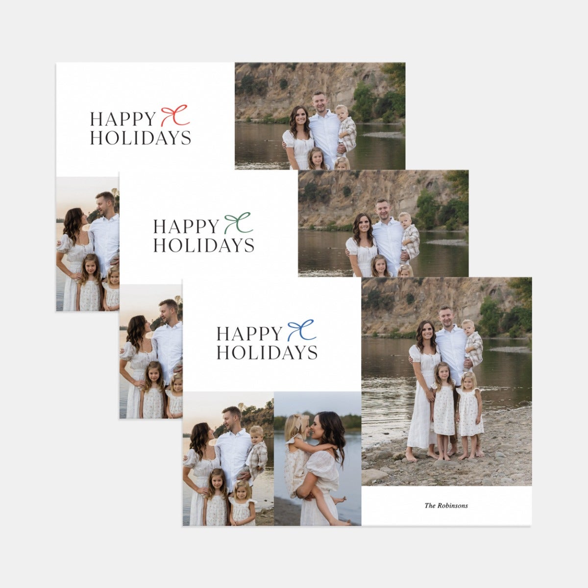 Ribbon Accent Holiday Card