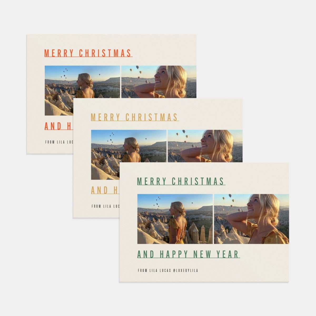 Marquee Lettered Holiday Card