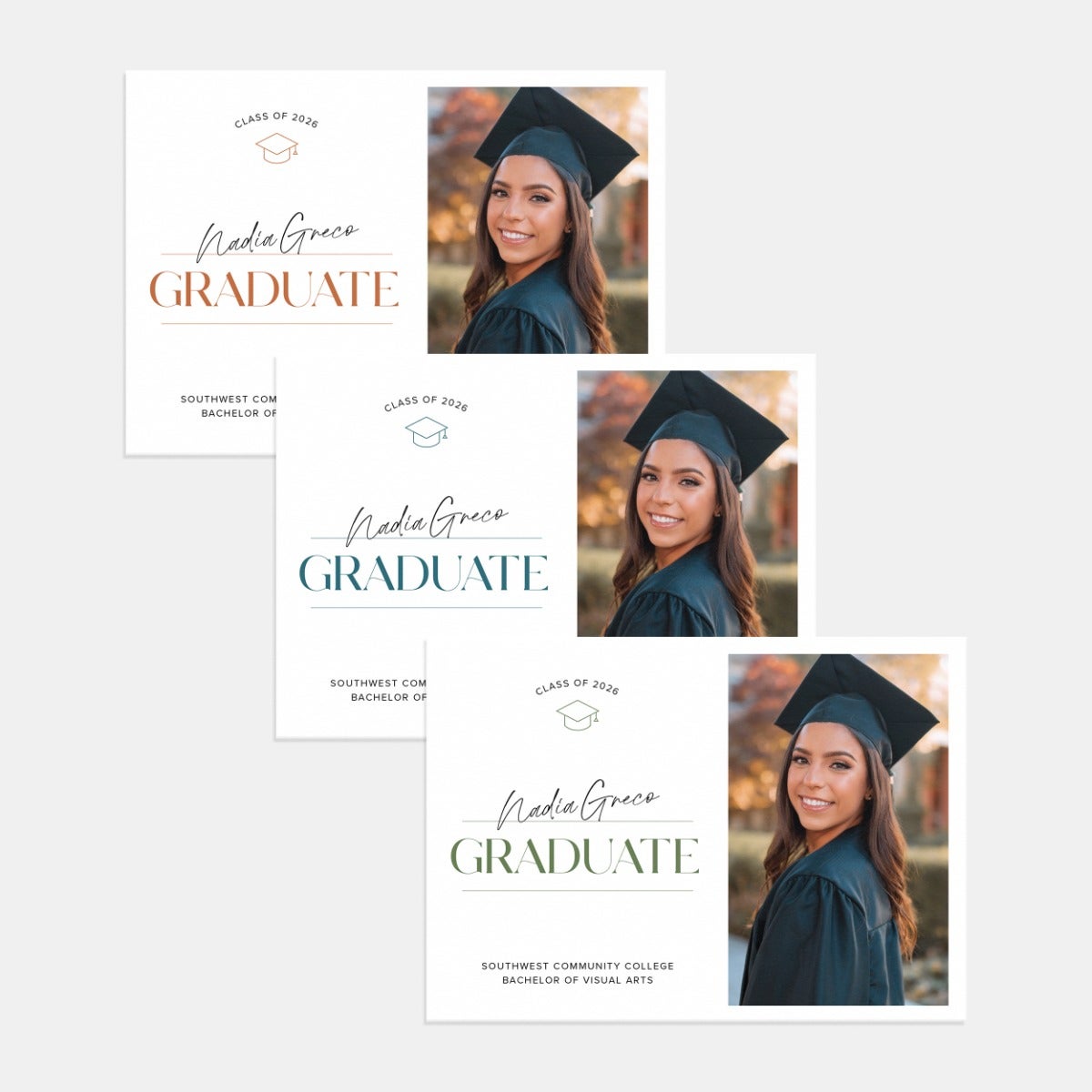 Simple Handwritten Graduation Announcement