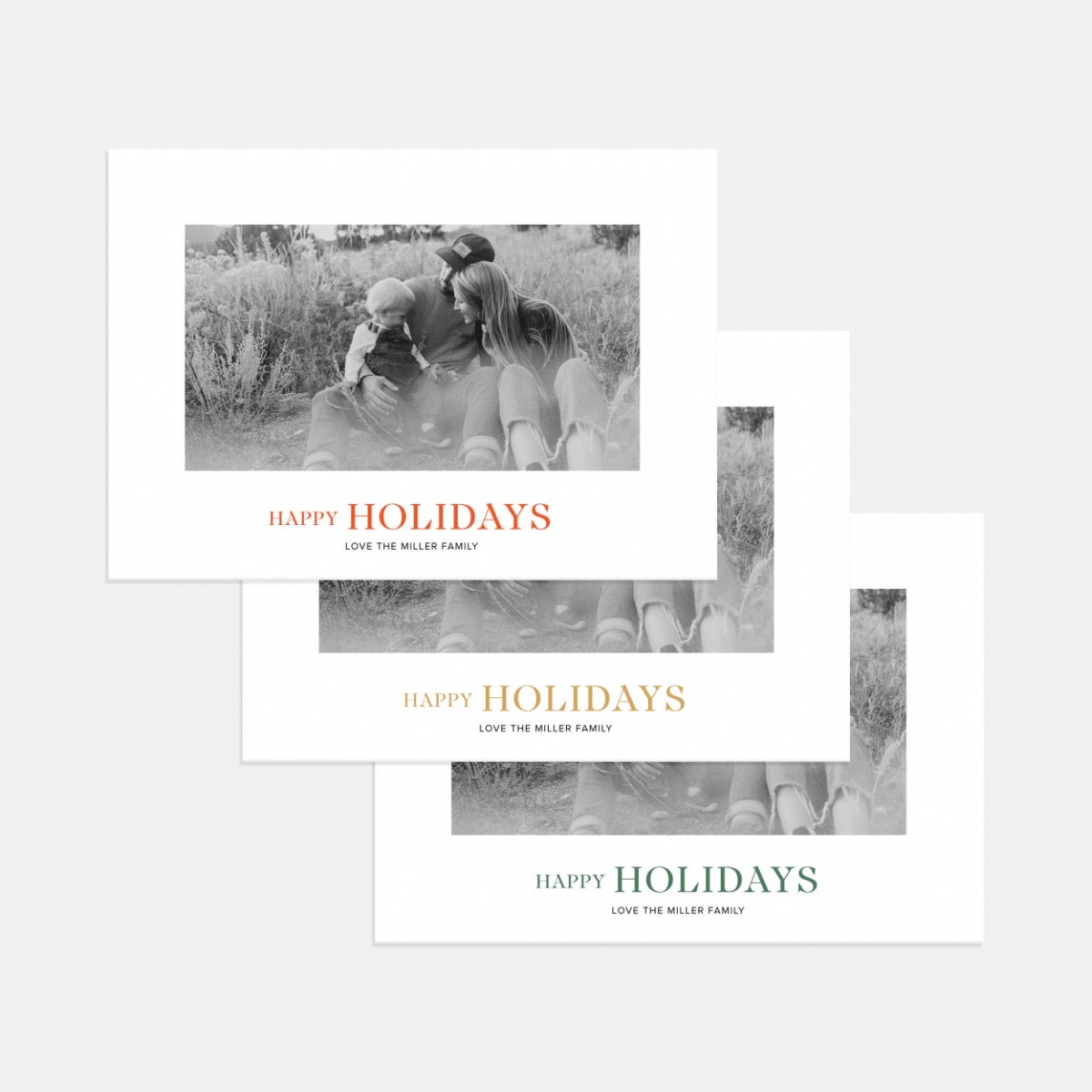 Simple Happy Holidays Card