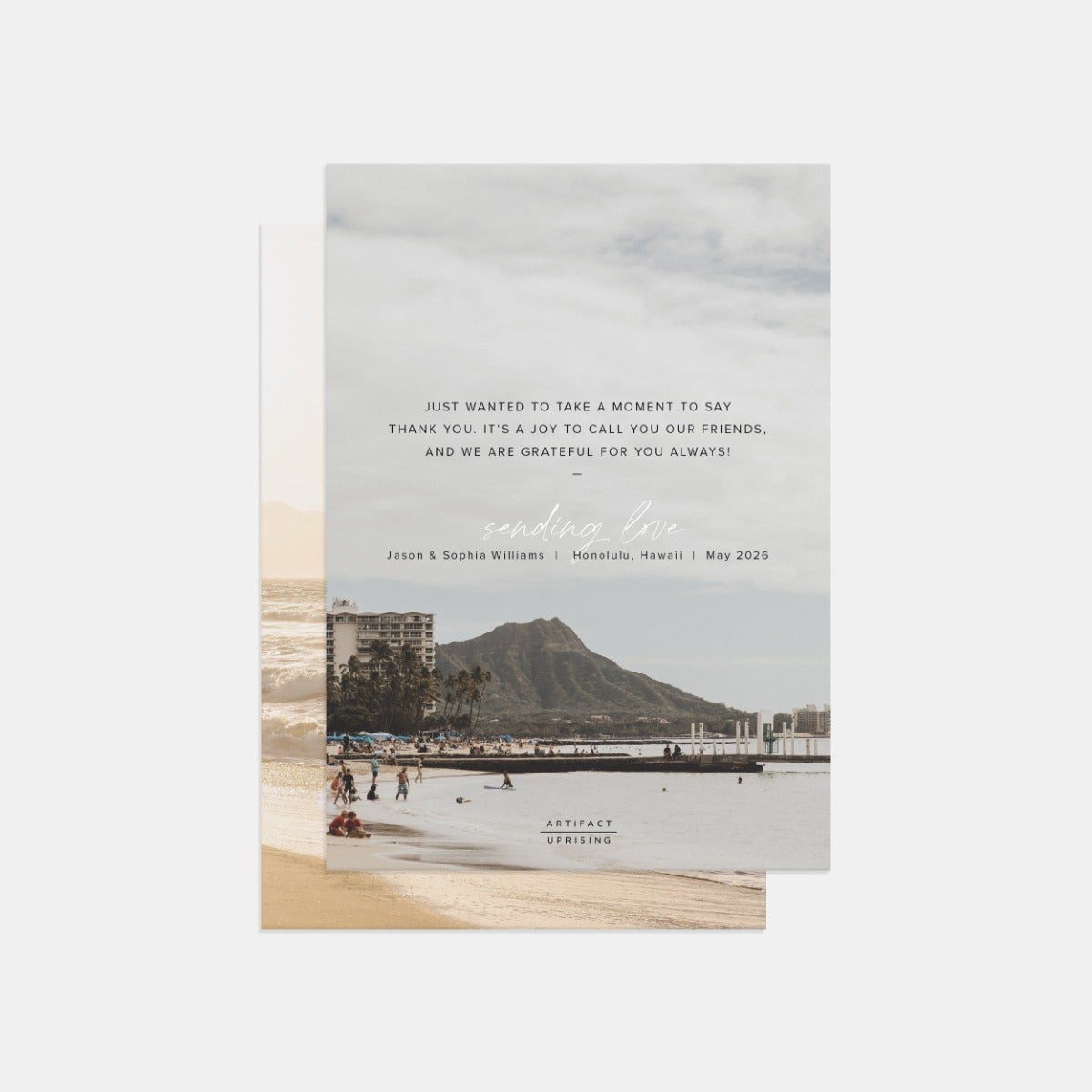 Layered Photo Thank You Card