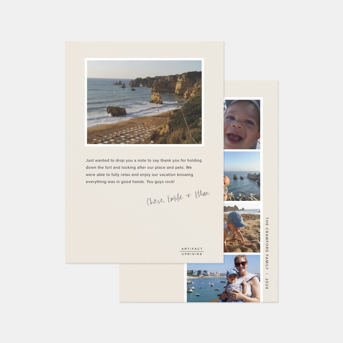 Photo Strip Thank You Card