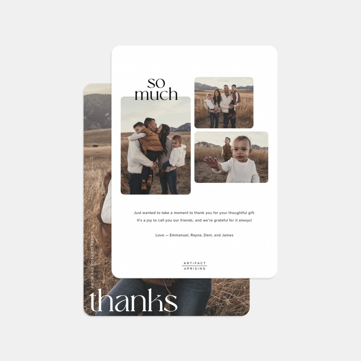 Vintage Bold Thank You Card