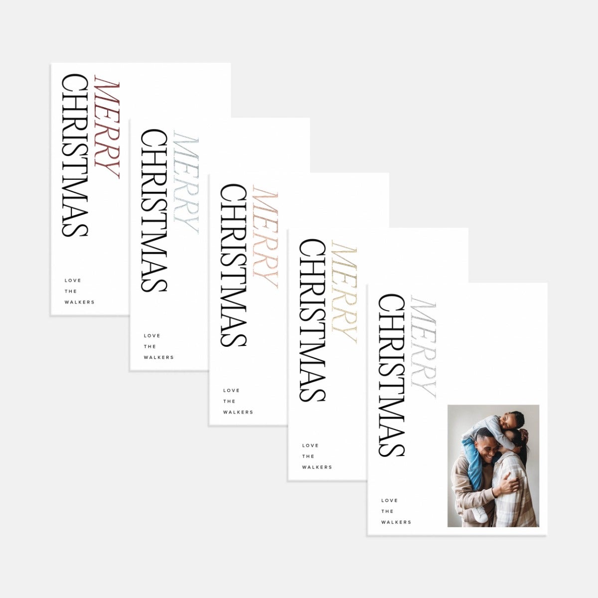 Modern Christmas Holiday Card