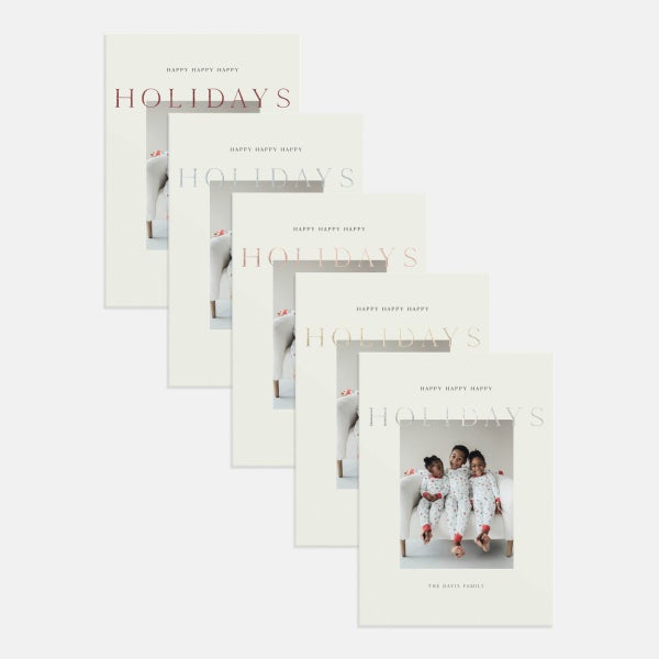 Magazine Card Modern Magazine Holiday Card | Artifact Uprising