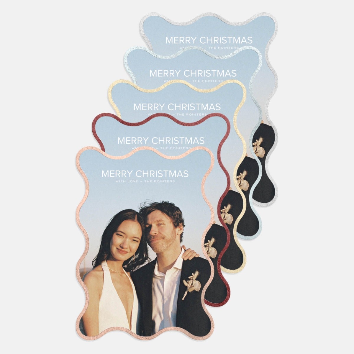 Squiggle Portrait Holiday Card