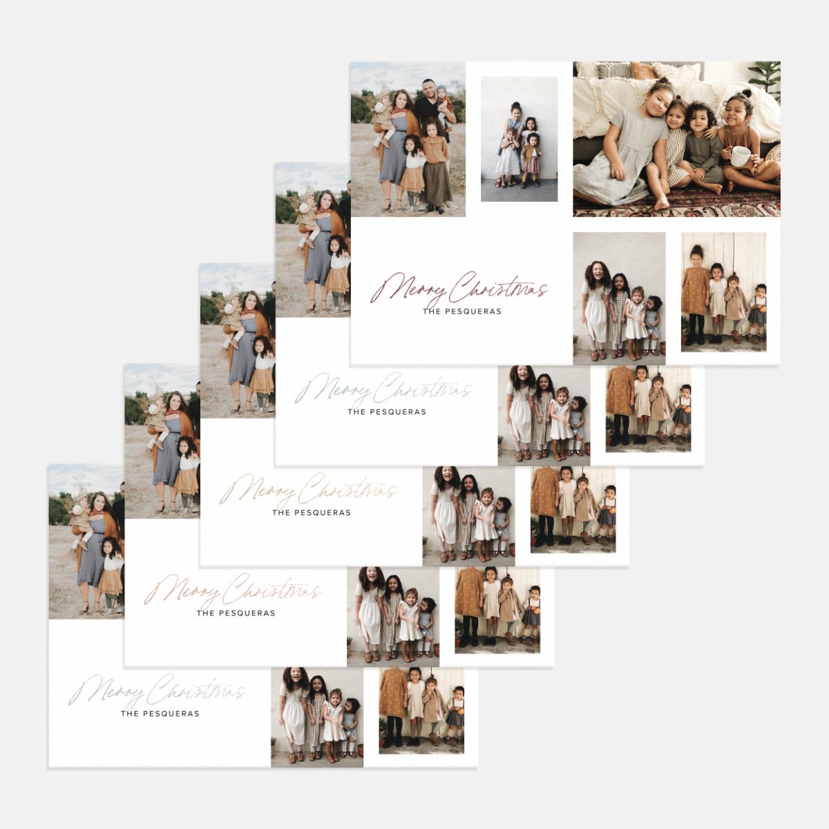 Christmas Script Holiday Card
