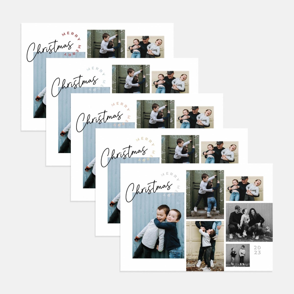 Festive Stamp Holiday Card