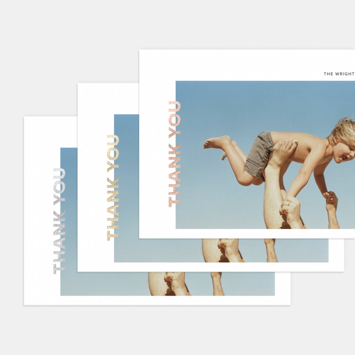 Simple Custom Photo Thank You Card