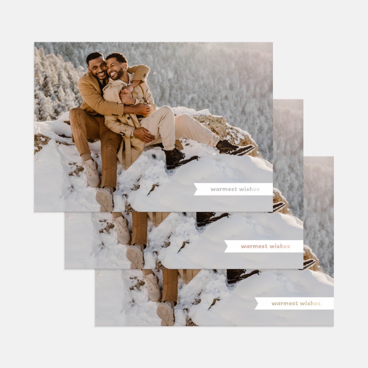 Minimal Ribbon Holiday Card