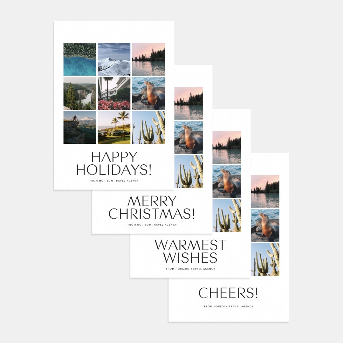 Multi-Image Vertical Holiday Card